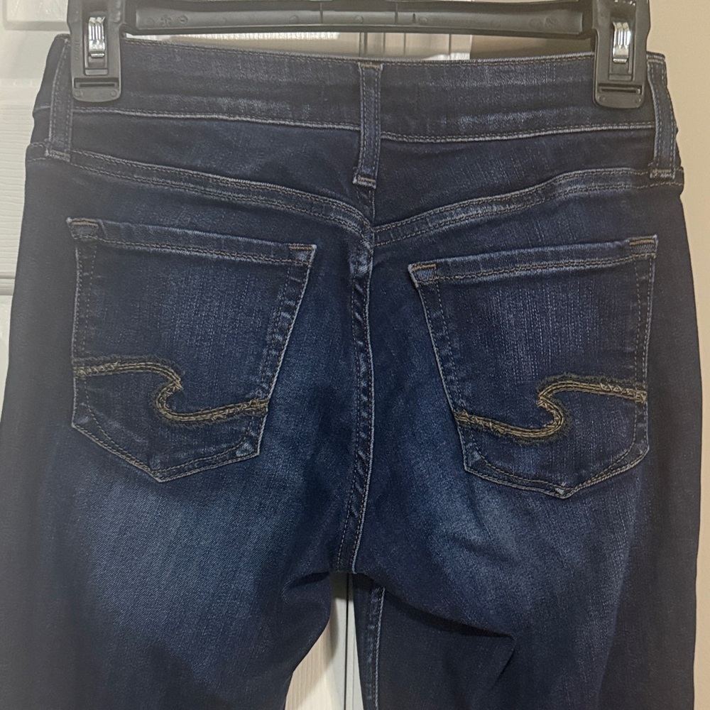 Silver Jeans Women's Dark Indigo Boot Cut Jeans size 25x31 - Picture 5 of 7